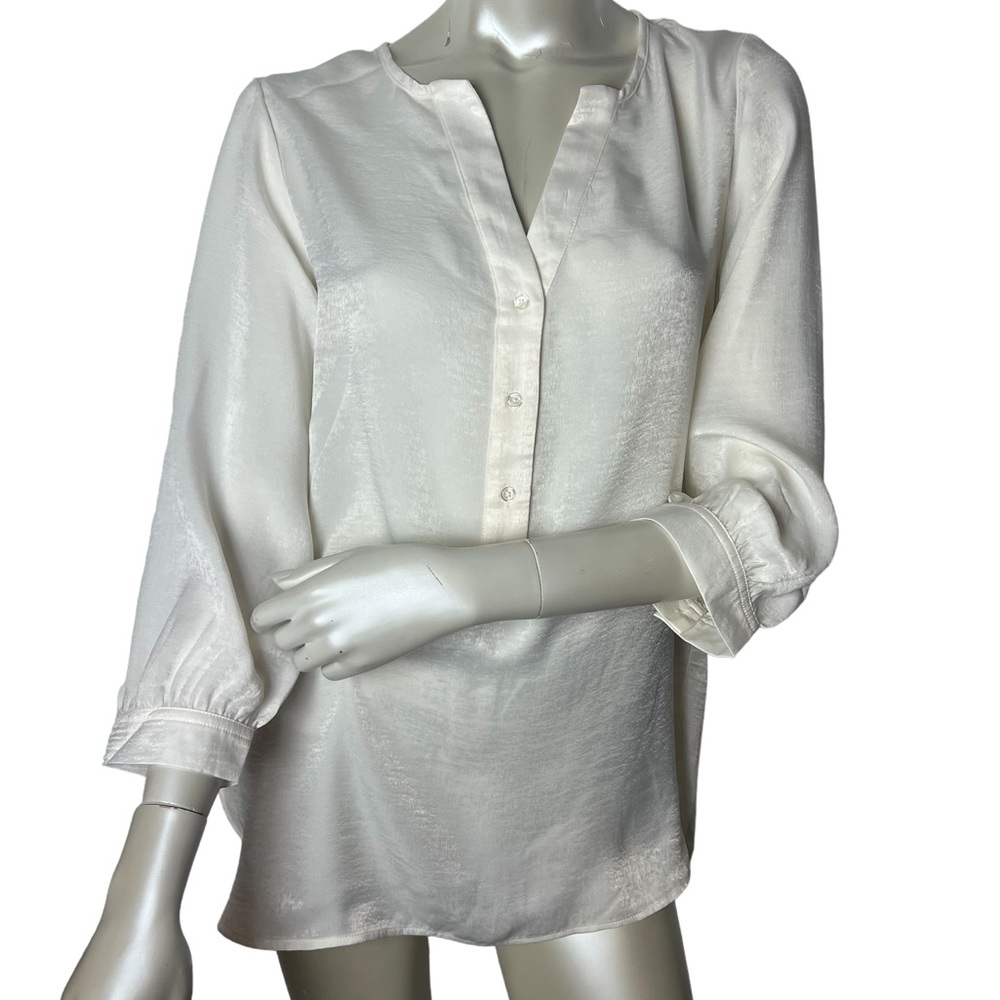 Banana Republic Ivory Cream 3/4 sleeve Blouse Top